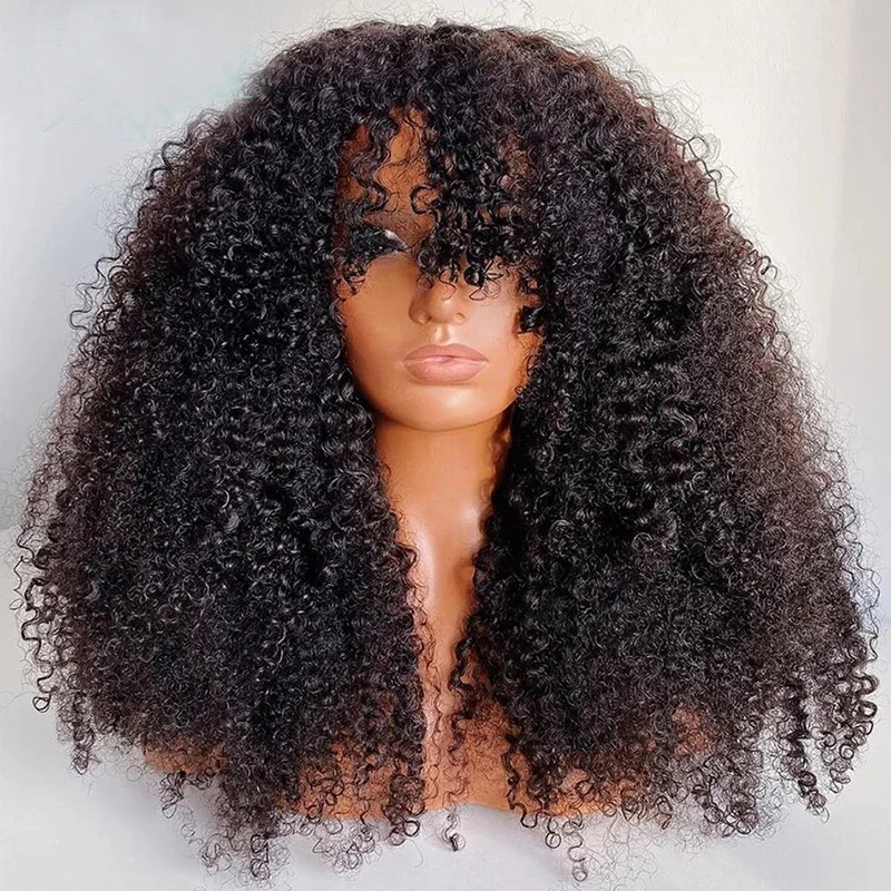 Kinky Curly Wigs 5x5 Lace Closure Front Wigs Human Hair Pre Plucked Brazilian Raw Virgin Hair Glueless Lace Wigs for Woman