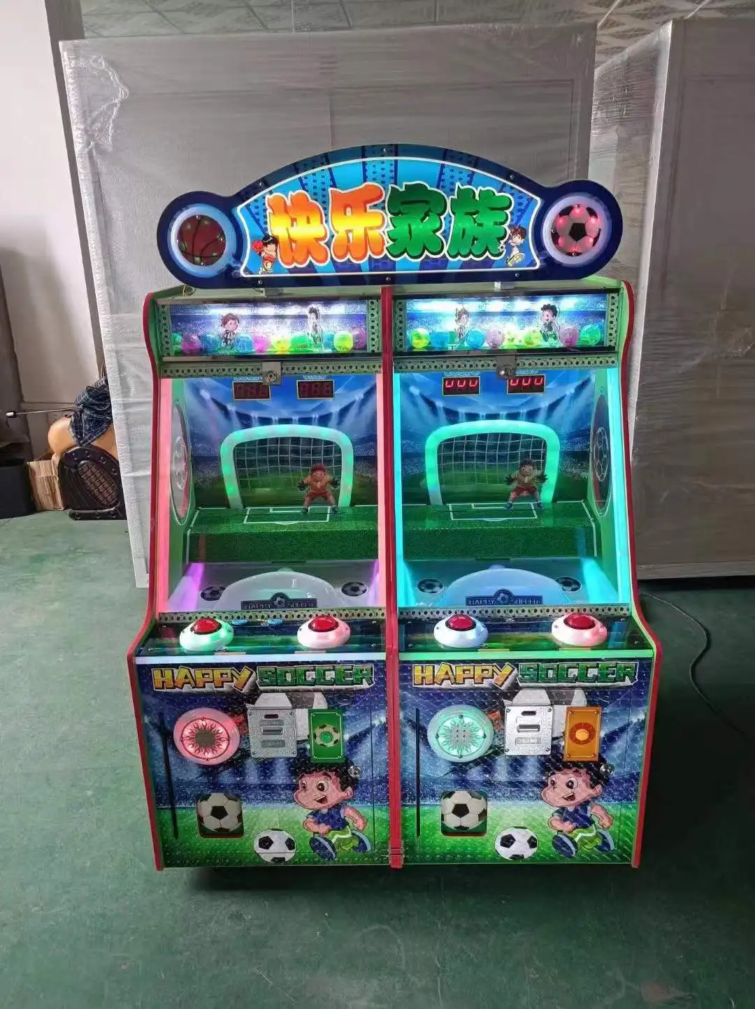 Hot Sale Coin Operated Games Happy Athletes Soccer Game Machine Shooting Basketball Game Machine