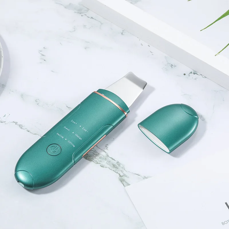 professional ultrasonic Facial Cleansing Skin Scrubber Blackhead Removal Cleaner Vibration Message Exfoliator