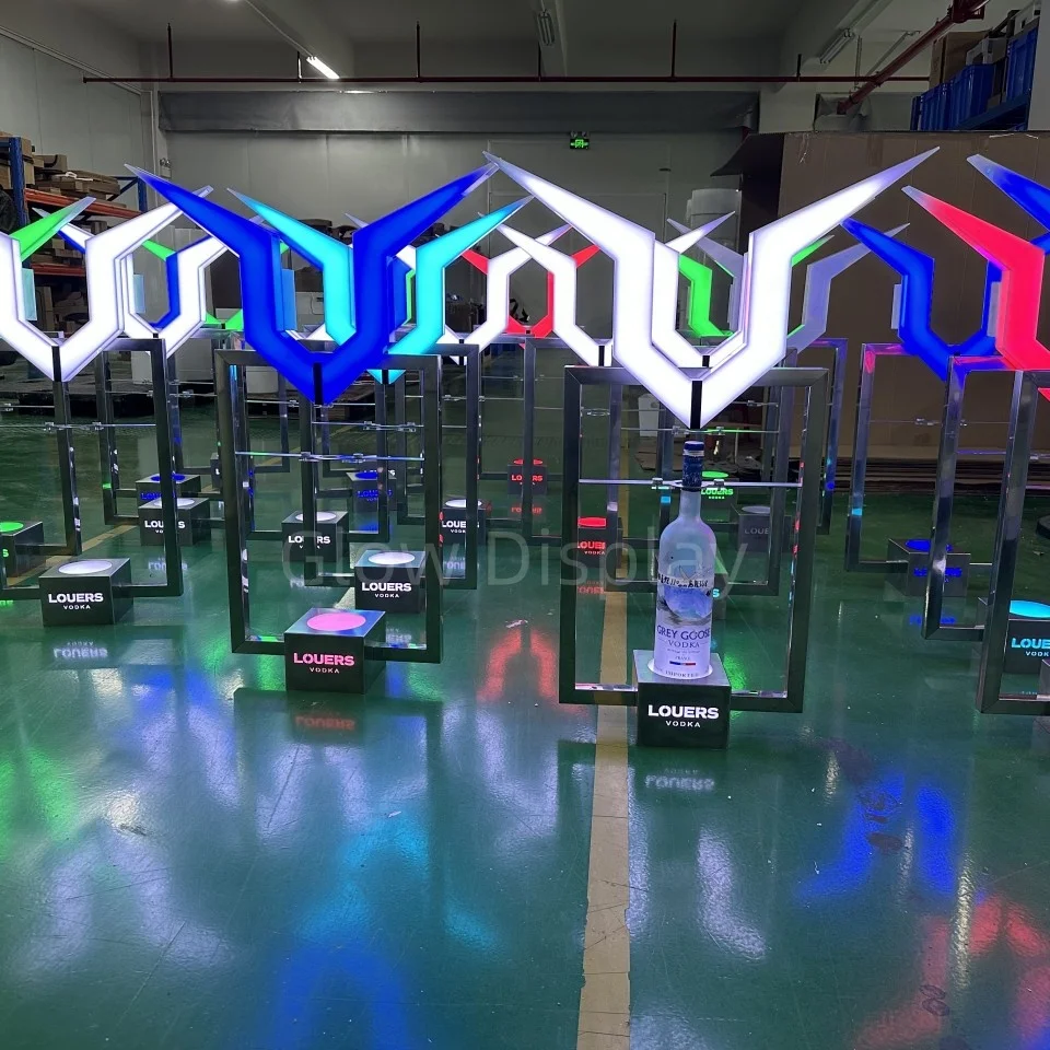 Nightclub Party Bar color changing LED Glorifier Display Bottle presenter Rechargeable GREY GOOSE vodka LED Bottle Presenter