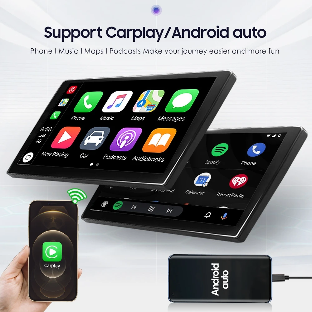 For Honda Civic 2005-2012 Wireless Carplay Ai Box Carplay Android Box Car Player DVD with 1024*600 HD Screen