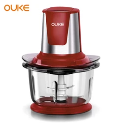 400 Вт комбайн стеклянная чаша 1.5L Емкость Электрический измельчитель мяса мясорубки