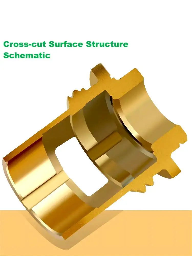 1/2  Brass faucet  Ceramic Cartridge Valve Core Brass Spline Tap Spindle  for Single Cold Faucet or Fast Open Tap