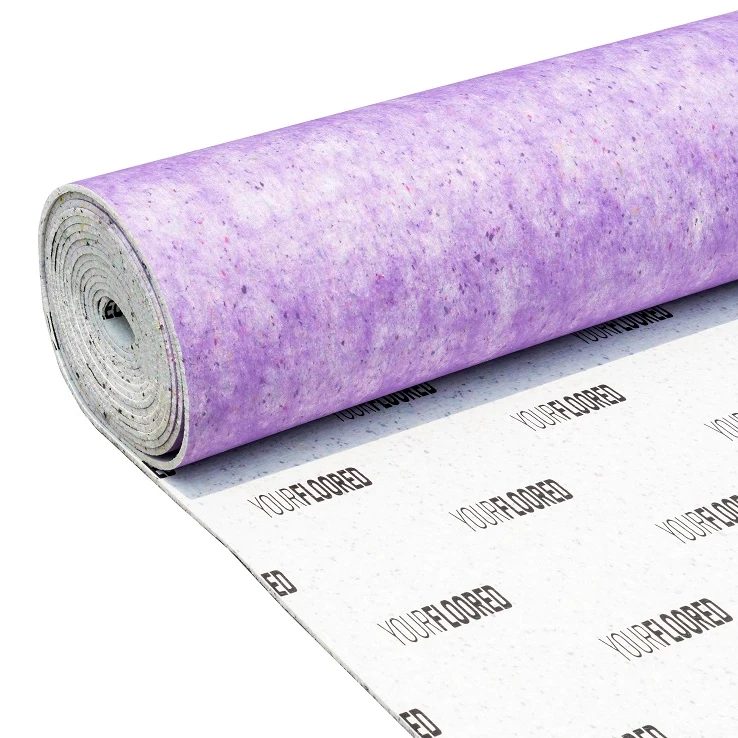 Surface covered with PE film recycled sponge customizable thickness 8mm carpet underlay