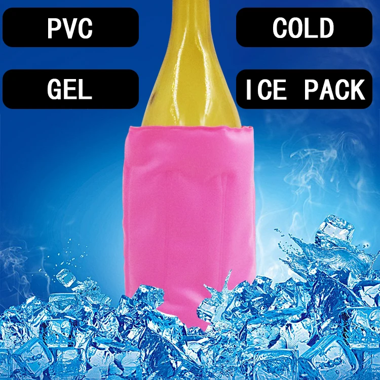 PVC portable sleeve outdoor beer chilling wine bottle cooler