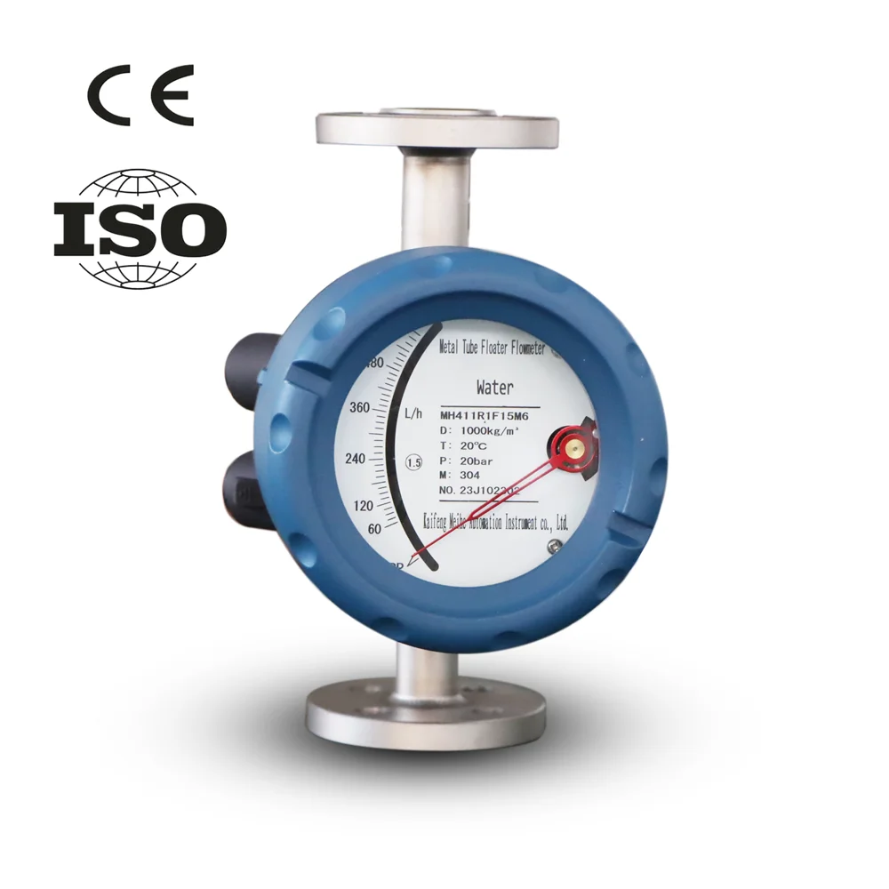 Flowmeter Medical Metal Tube Pipe Rotameter Variable Area Flow Meter