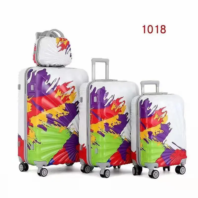 High quality ABS PC foldable top 10 hot sell travel handbag with wheels