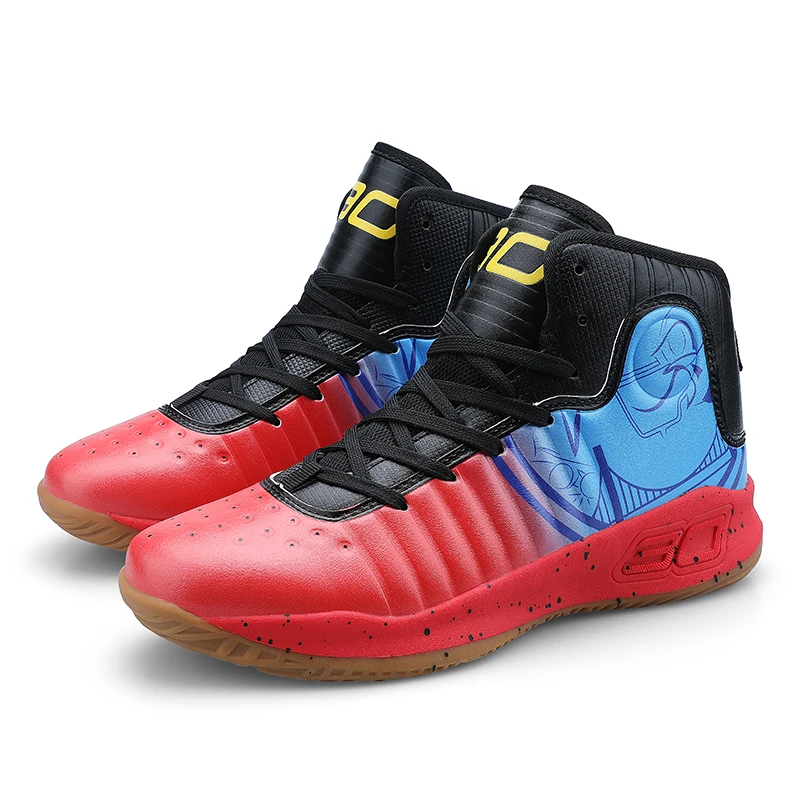 2019 New Basketball Shoes for Men Women High-Top Breathable Nonslip Basketball Sneakers Shockproof Sport Shoes