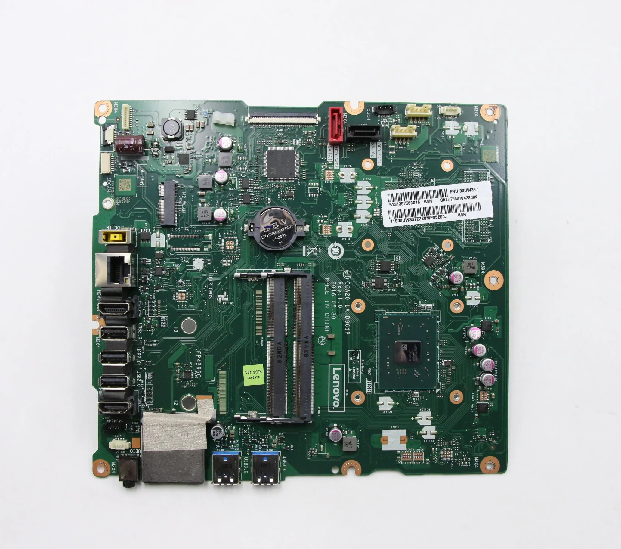 00UW367 для Lenovo AIO 510-23ASR все в материнскую плату с A9-9410 процессор CCA20 LA-D961P DDR4 100%