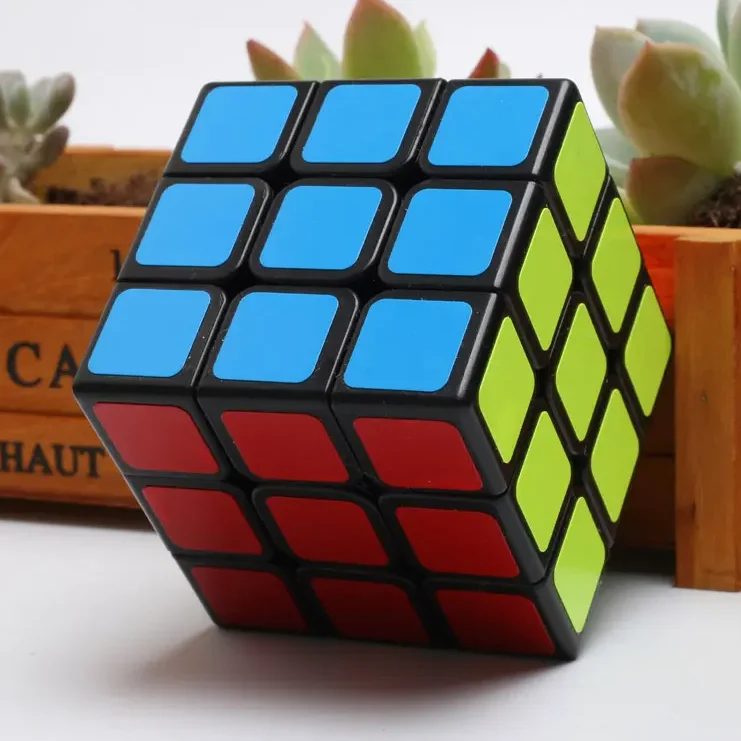5.7cm Size magic puzzle cube 2023 Factory Price Educational toy speed cube smooth solid plastic 3x3
