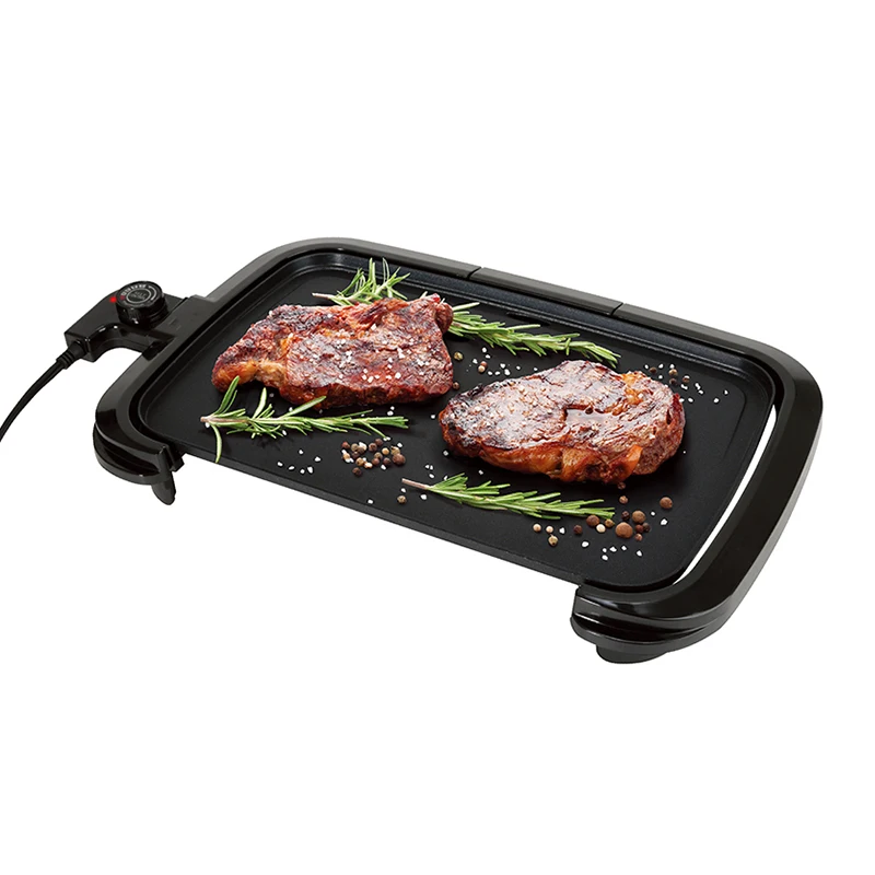 Cast Aluminum 1200w Electric BBQ Plancha Grill Electric BBQ Grill Portable