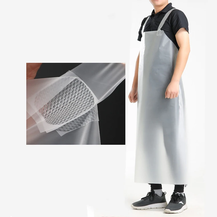 multi-color optional PVC Apron with thick and wearable apron for men and women one-size apron