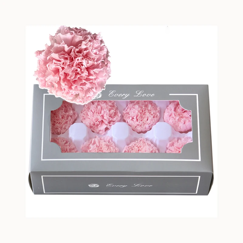 Производители, оптовая продажа, неувядающая головка цветка 4-5 см, консервированные гвоздики в качестве рождественских украшений