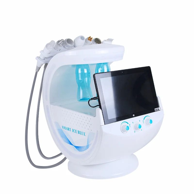 
Ice Blue Magic Mirror Skin Analyzer Face Lifting Microdermoabrasion Oxygen Sprayer Hydrodermabrasion Deep cleaning Machine 