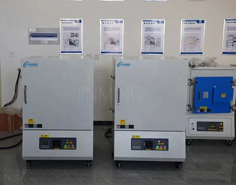 Double doors 1200C 1400C 1600C PID controlling ceramic sintering electric muffle furnace