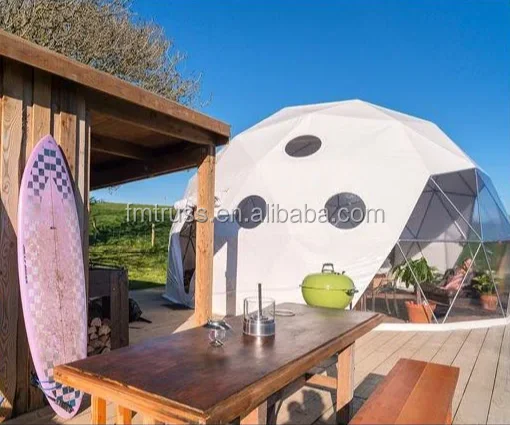 Luxury Yurt Connected Camping Tree Cabin Dome House Family Party Geometric Dome Tent Promotion Tent For Camping