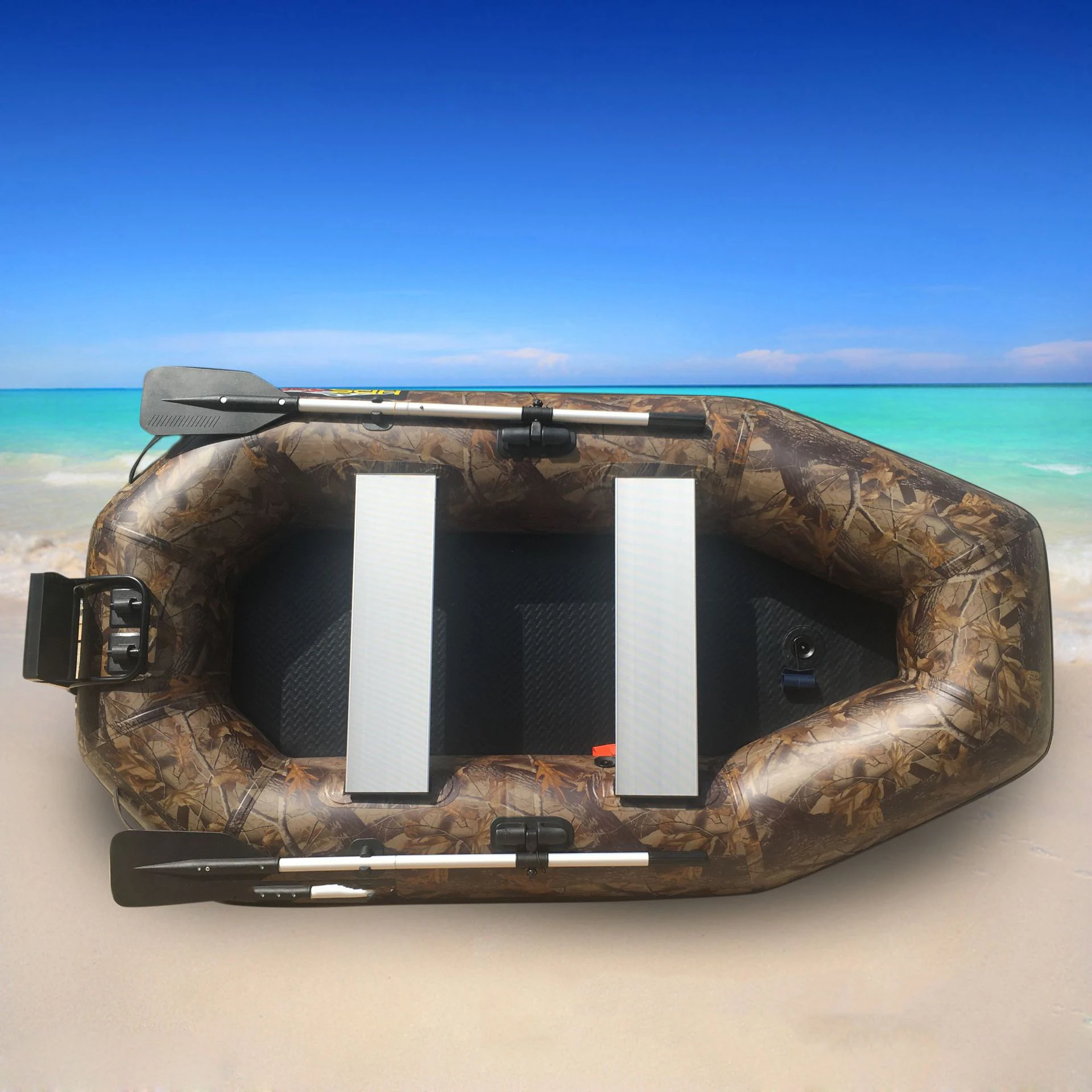 Manufacturer Cheap Drift Boats 250cm 8.3ft 2 Persons Drop Stitch Drift Boat Fishing Row Raft  Yoursjoys Wholesale