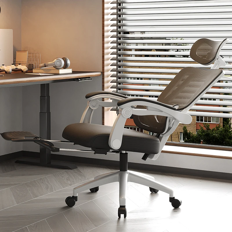 Modern Ergonomic Office Chair Comfortable Swivel Recliner With Adjustable Headrest High Back Mesh Design At An Price