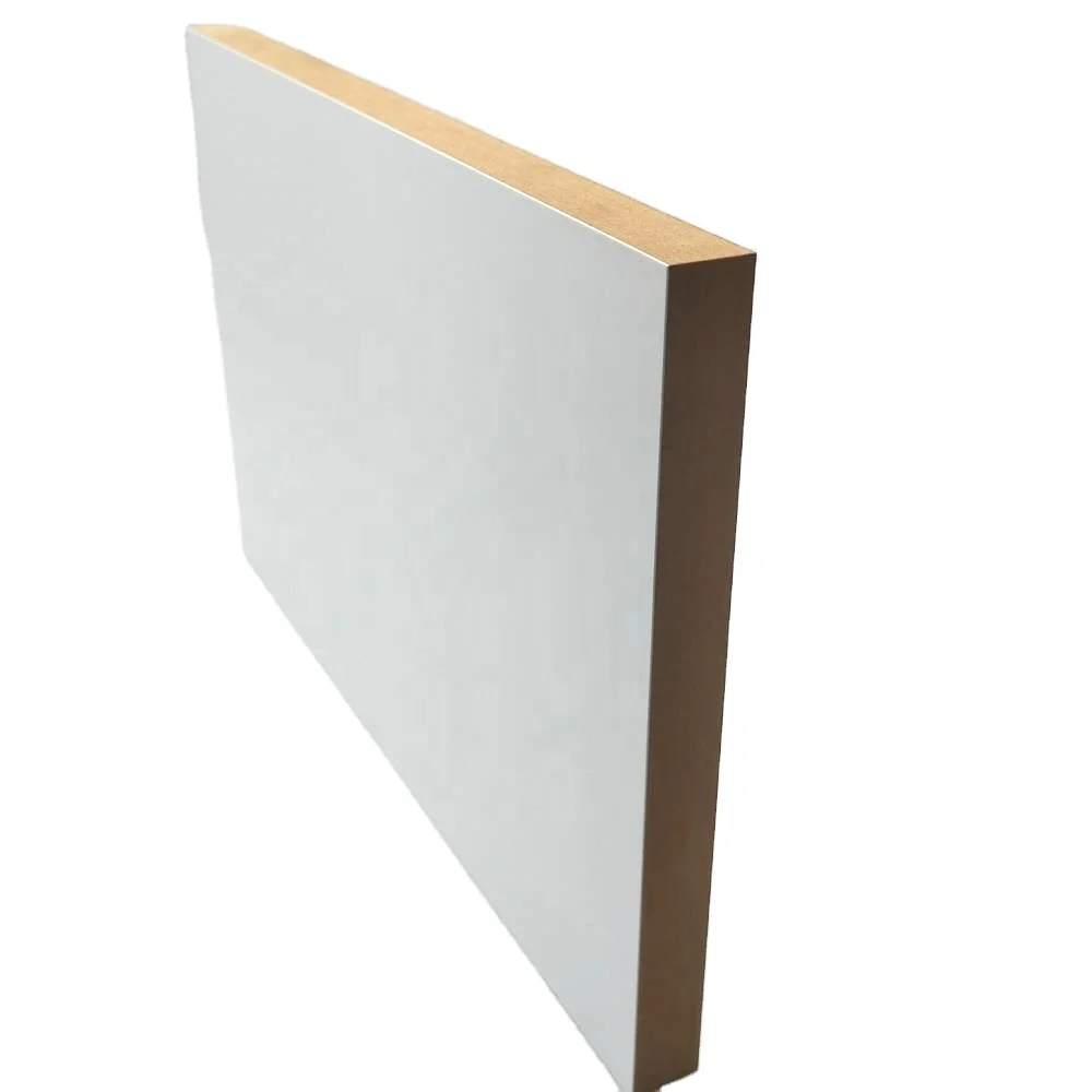 Cream White Color Melamine Mdf For Wardrobe Furniture