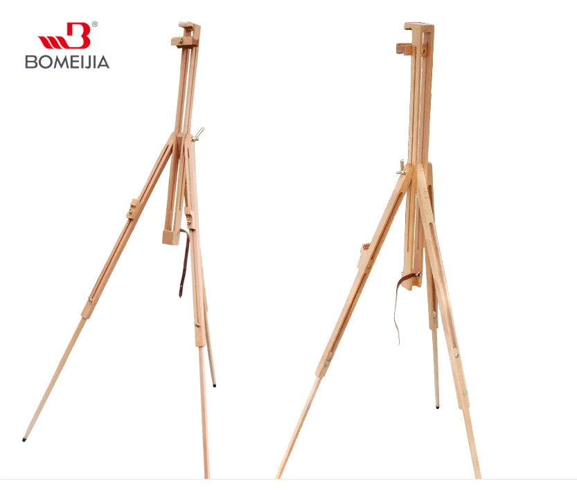 BOMEIJIA New Products Amazon Hot Sale Portable Folding 1.85m Beech Artist Easels for Painting