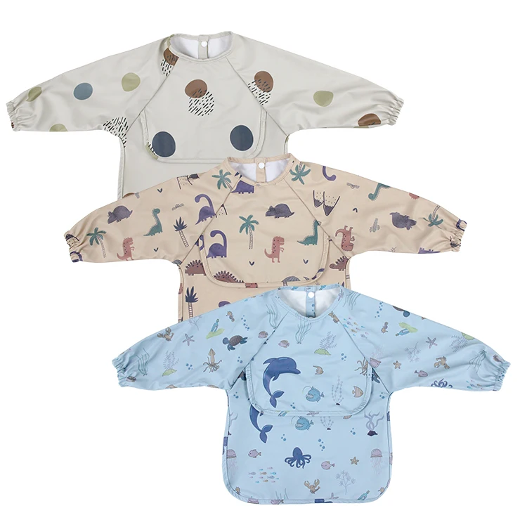 Детский водонепроницаемый нагрудник с длинным