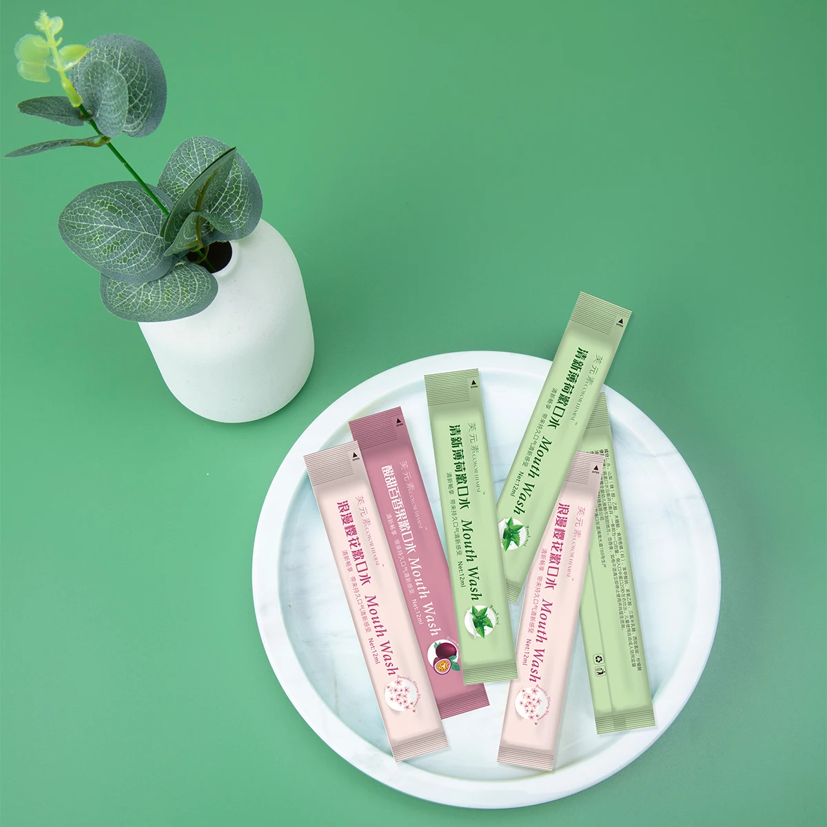 MouthWash Private Label Portable Travel Natural Disposable Remove Bad Breath Whitening Mint MouthWash For Oral Deep cleaning