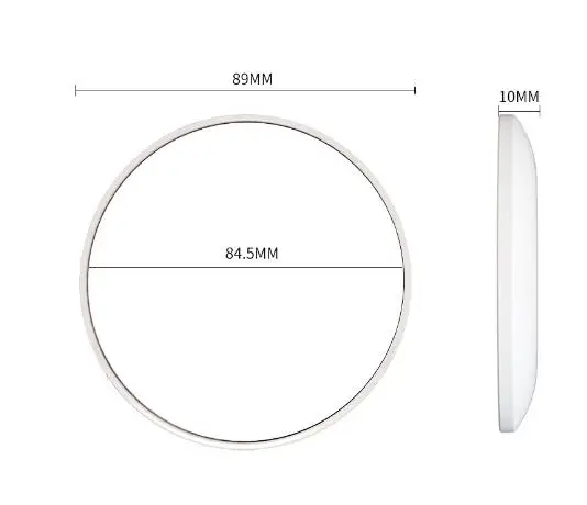 Mini Magnifying Portable Hand Pocket Makeup Mirror White Round 5x Magnification Mirror For Face Lip Make Up