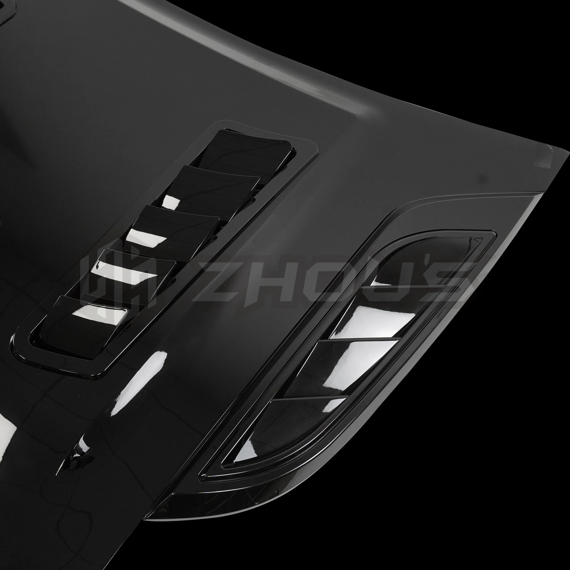Car Engine Hood Cover Gloss Black Breathe Style Bonnet Engine Hoods For Land Rovers Defender Body Kit