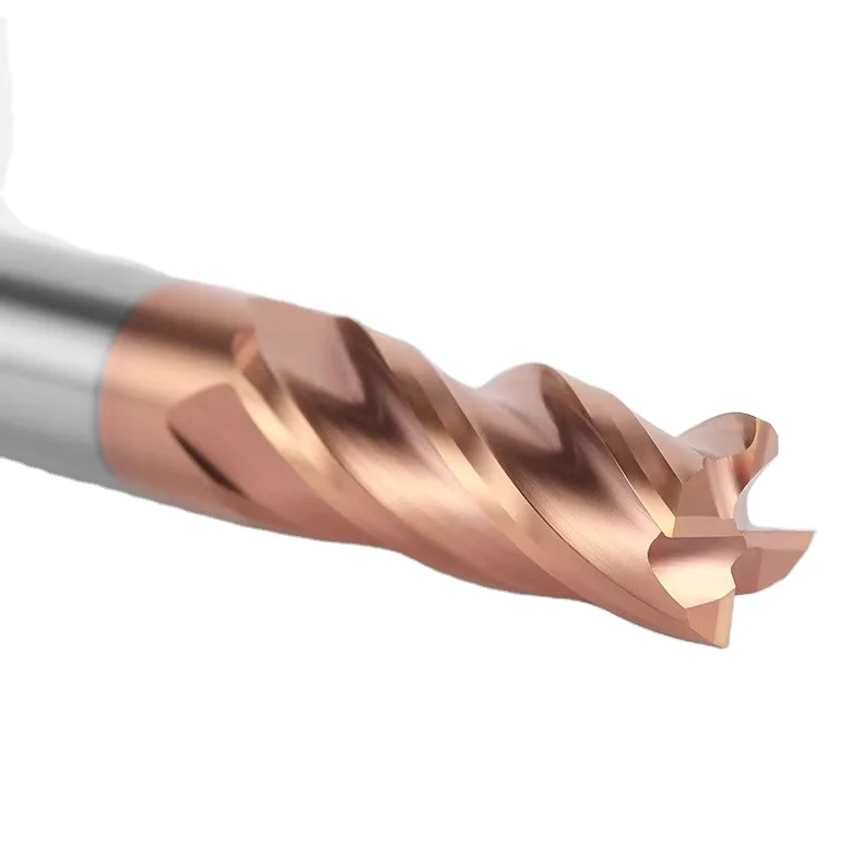 High Quality 2 3 4 Flute Diamond Milling Cutter Hss Inch End Mill For Cnc Cutting metal End Mill