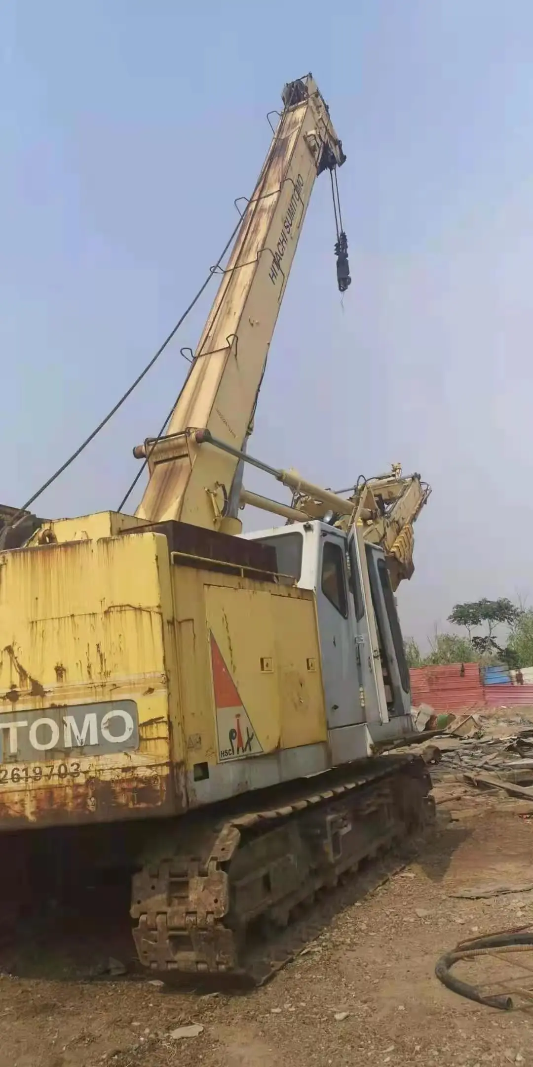 PILE DRIVER USED CONDITION SUMITOMO sd-205 sd-207 TH55 KH1000 KE1500 KE1200 ROTARY DRILLING RIG HITACHI TH55