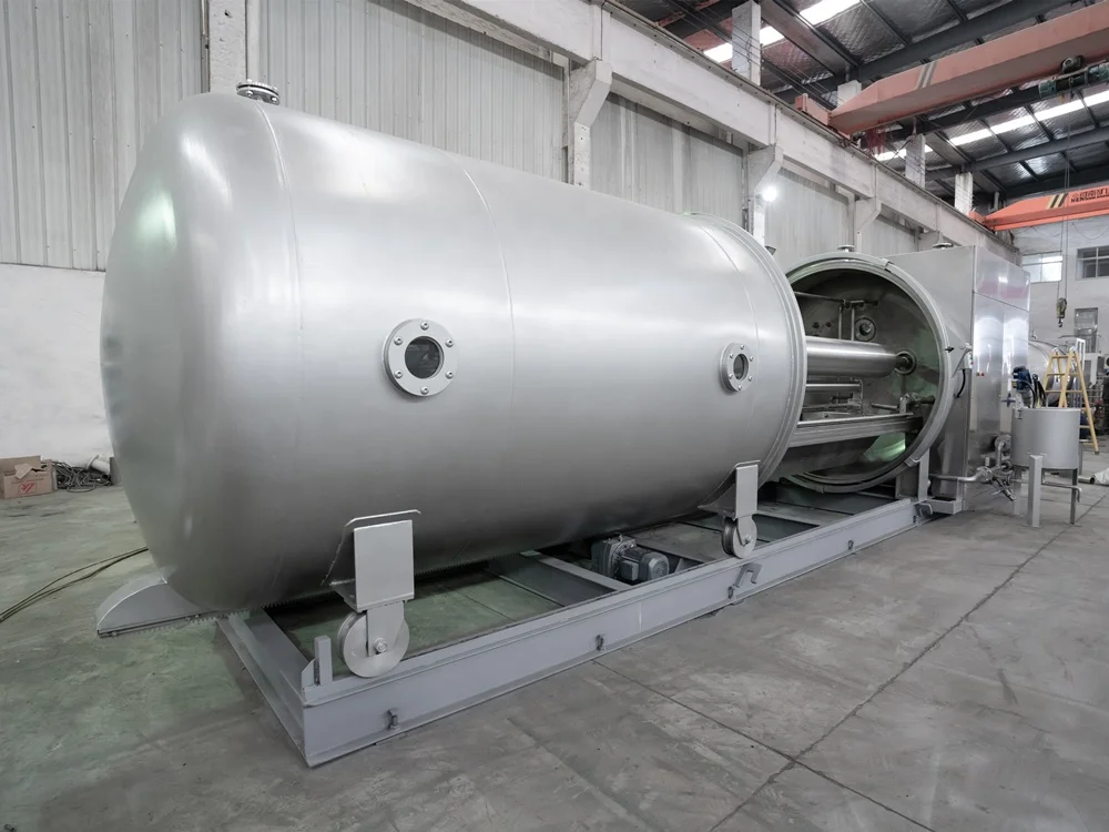 Промышленная машина для окрашивания ткани с открытой