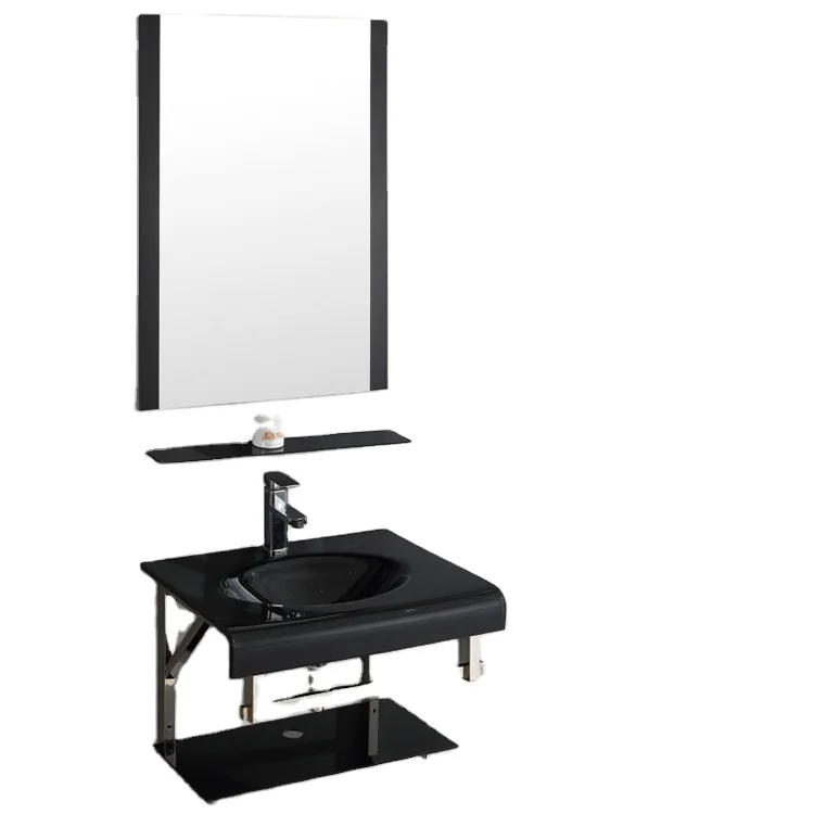 Glass Basin Sink Luxury Blue Glass Vessel Sink Wash Hand Basin Sanitary Ware Round Sink For Bathroom