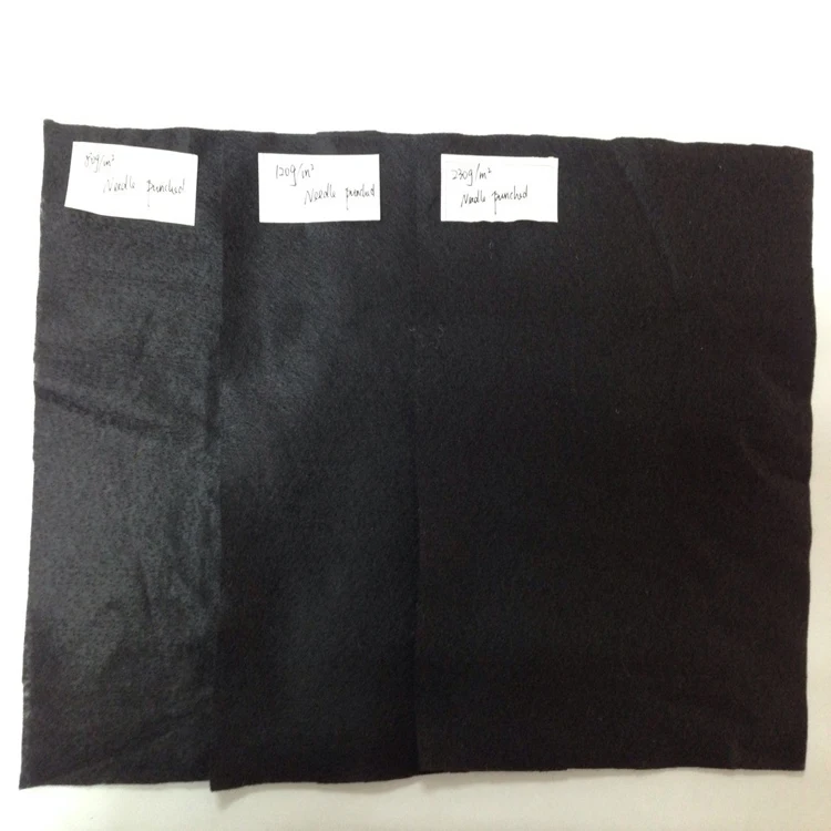 Black/Grey Color Needle Punched Recycled Polyester Felt Fabric Rolls From China Supplier