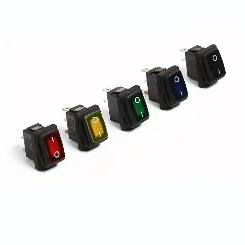 KCD4-201NC 15/30A 250VAC DPST 2 Position Waterproof t125 rocker switch