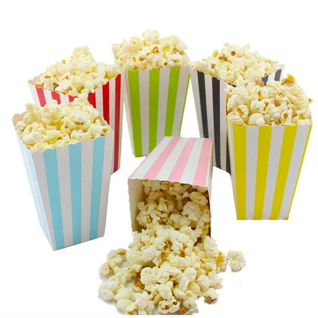 Custom Paper Disposable Custom Printed Chicken Popcorn Bucket Paper Box Food Box Packaging Popcorn Box