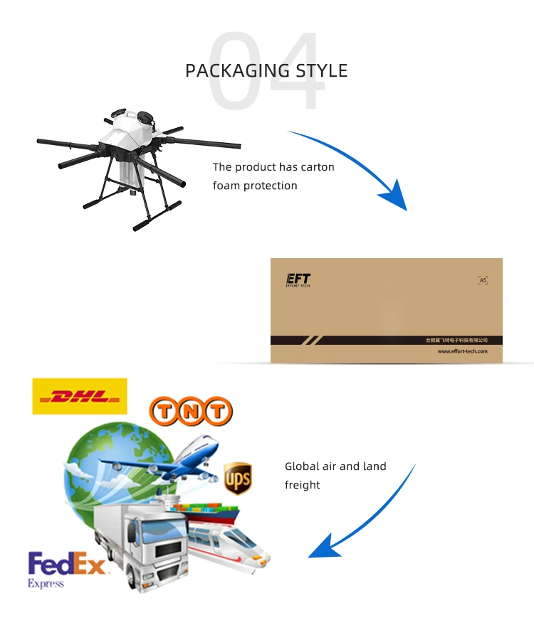 High quality Crop Sprayer G616 6-axis Agriculture Drone frame 16KG payload farm family Planting UAV Parts