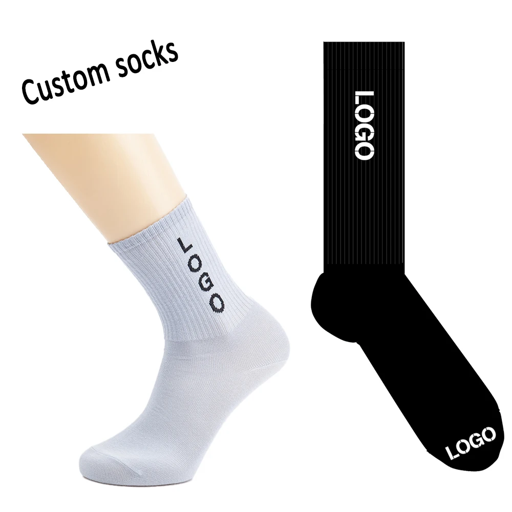 Wholesale oem women cotton ladies socks designer winter socks custom logo