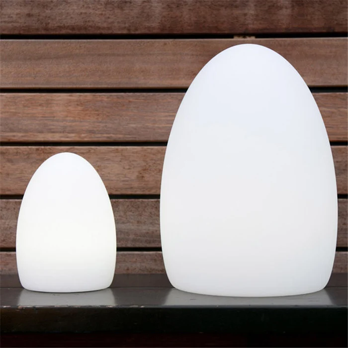 Portable Cordless Led Night Lights Hotel Coffee Tabletop Decorative New Modern Mini Egg Shape Restaurant Led Table Light Lamp