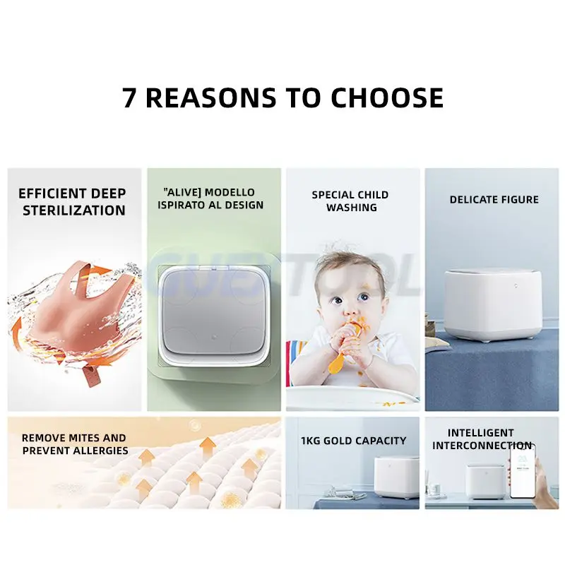 Mini Household Underwear Sock Washing Machine Waschmaschinen Lavatrici Elution One Fully Automatic Small Baby Washing Machine