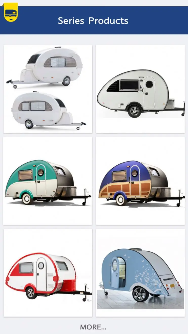 Factory Supplying Teardrop Travel Small Camping Trailer With Roof Top Tent And Bathroom