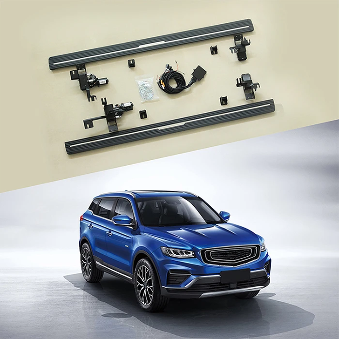 latest car accessories retractable side step automatic running boards for Geely BOYUE