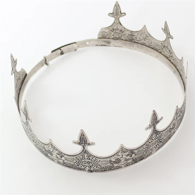 Retro Royal Gold king crown Prince vintage court crown party props birthday adjustable king crown men high quality mental tiara