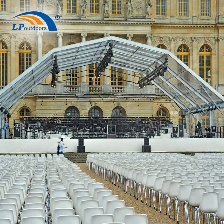 China Factory Aluminum Frame Transparent Polygon Roof Big Tent As Outdoor Musical Event Building