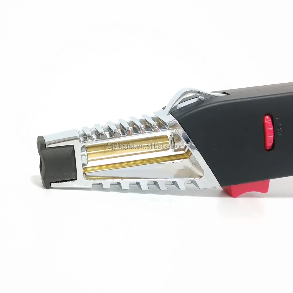 928A Pretty Lighter Multipurpose Slim Turbo Jet Flame Windproof Kitchen Piezo Gas Butane Blow Torch Lighter