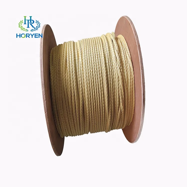 Abrasion resistant 2mm Diameter braided aramid fiber rope