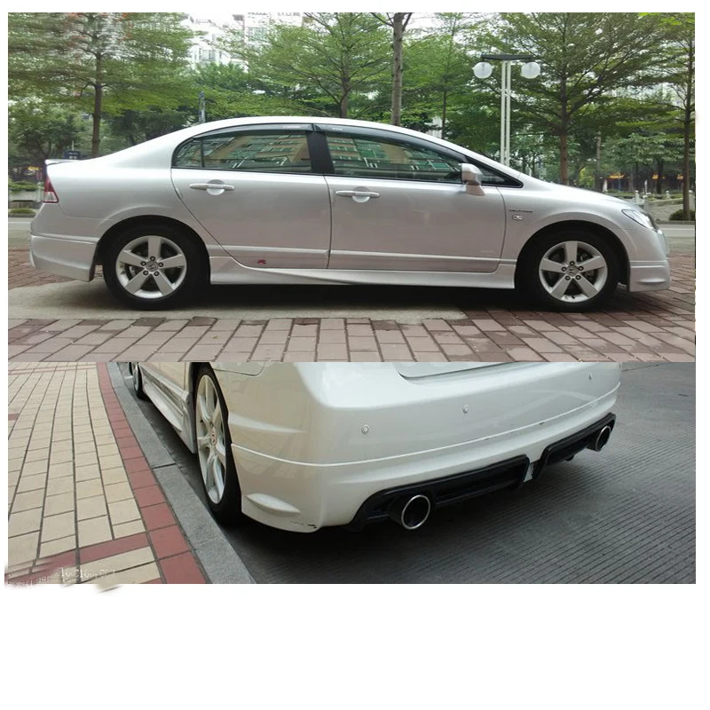 Лидер продаж детали кузова губа бампера автомобиля для 2006-2010 HONDA CIVIC EK FC Si аксессуары FD2 комплект 2006