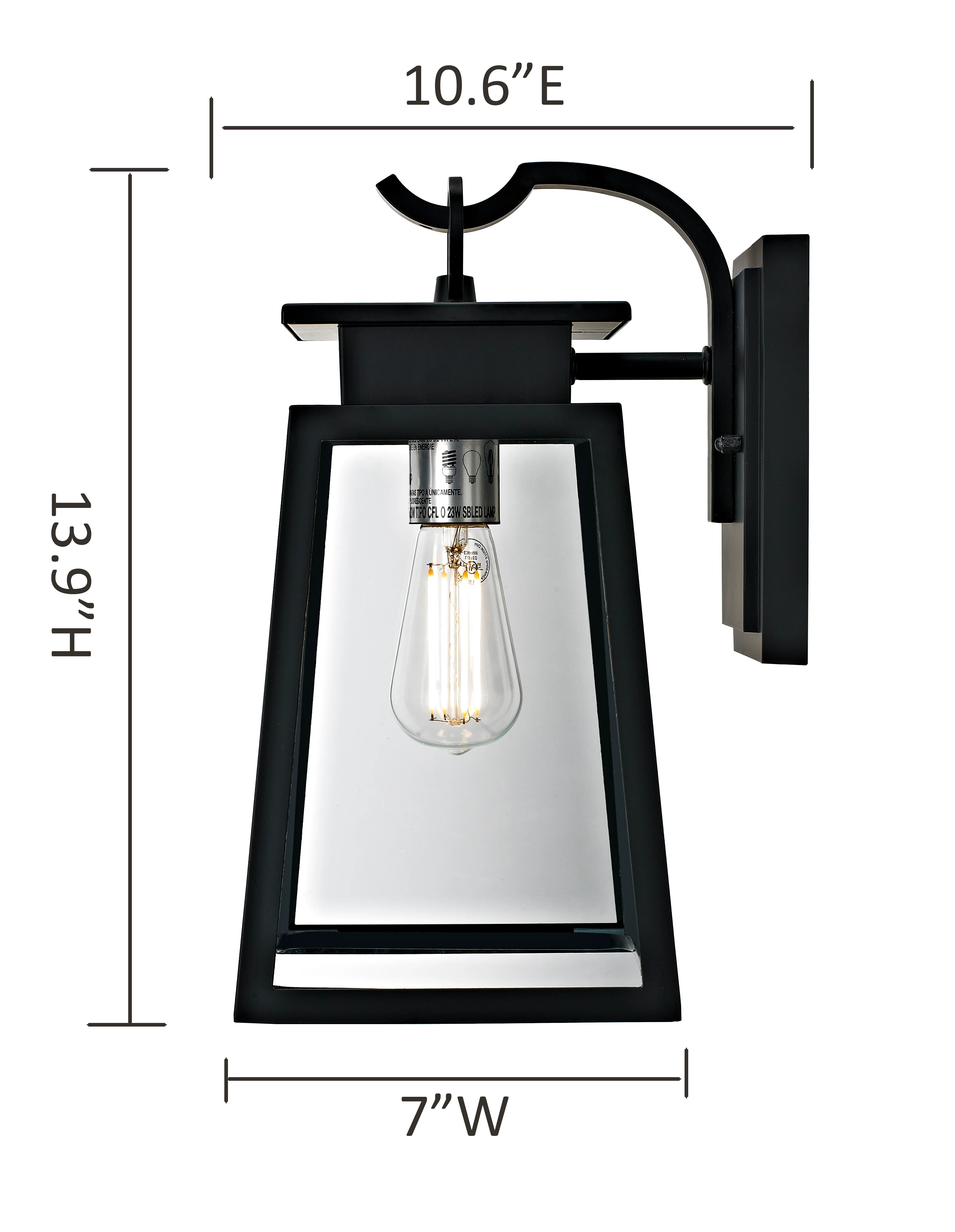 Modern Design Anti-Rust Aluminum Wall Sconce Waterproof Led Lantern Outdoor Wall Light