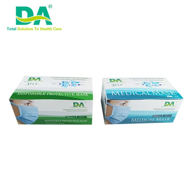  Wholesale Factory Non-woven disposable 3 ply surgical face mask