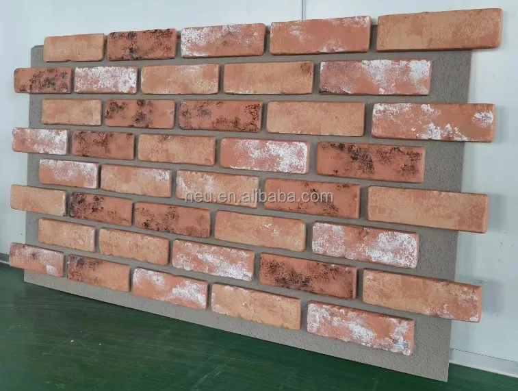 faux stone wall stone panel flexible tile hotel villa exterior wall decoration natural stone veneer earth  3d board veneer