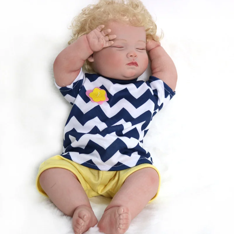 Original  Reborn Doll Kits 18Inch New Face Realistic DIY  Vinyl Silicone Dolls Reborn Baby Collect